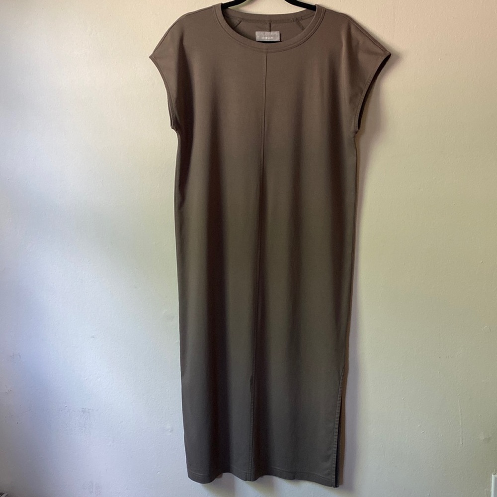 Everlane Olive Green Midi Dress